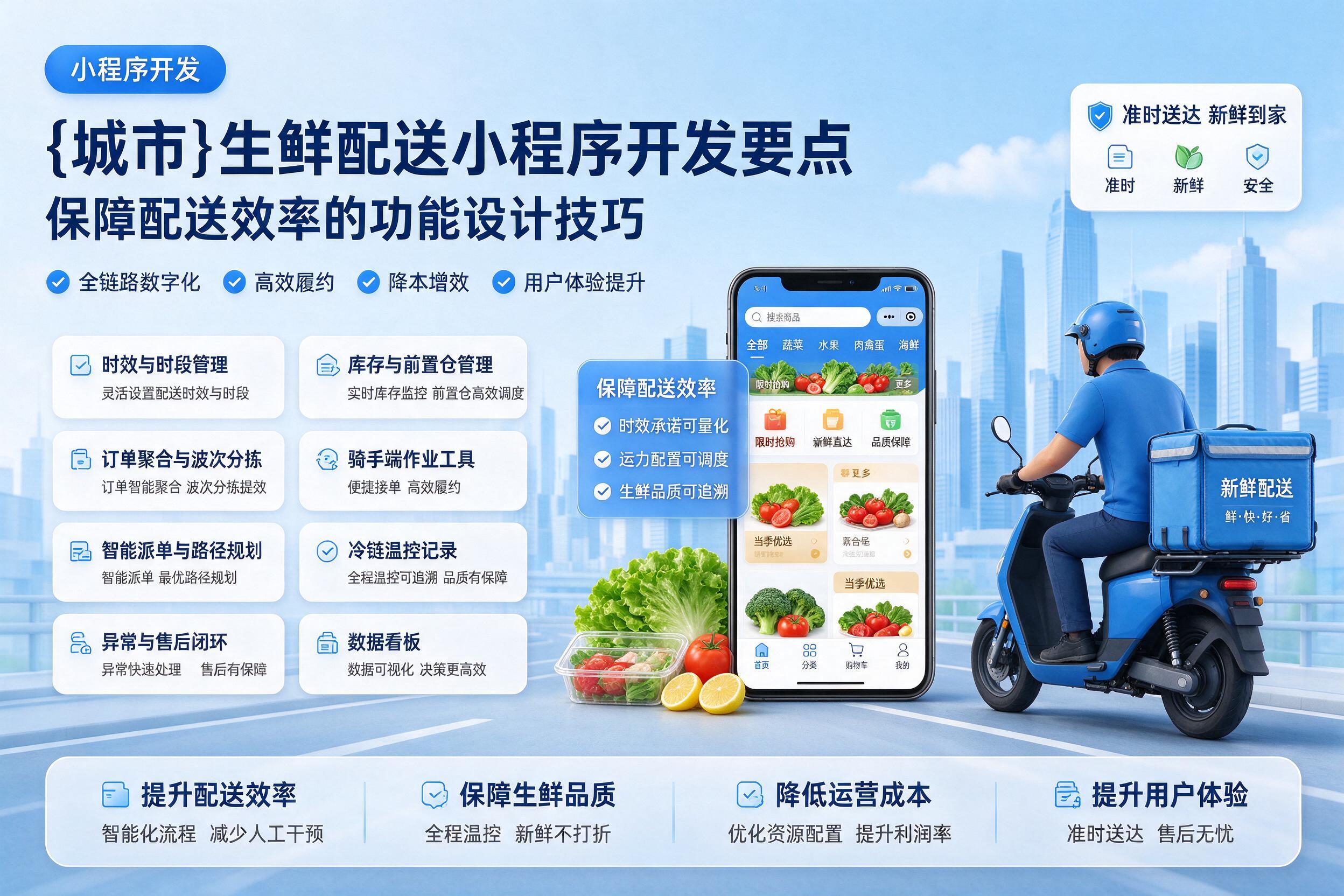 德钦生鲜配送小程序开发要点：保障配送效率的功能设计技巧